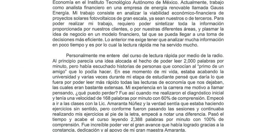 Alfredo F. Licenciatura de Economía