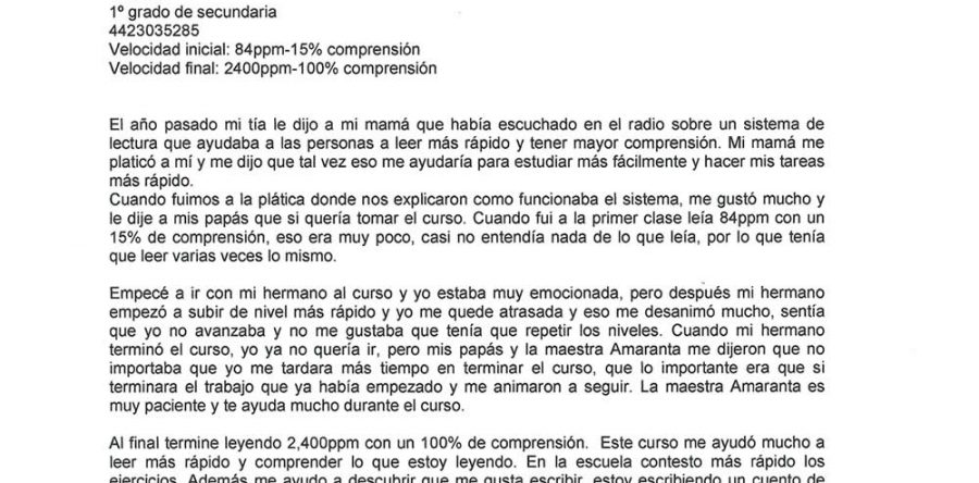 Vania G. C. – 1ro. de Secundaria