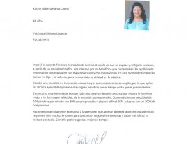Karina Isabel G. C. Psicóloga clínica y Docente