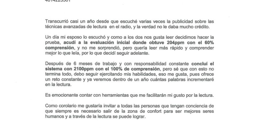 María Isabel G. R. Licenciatura en Administración