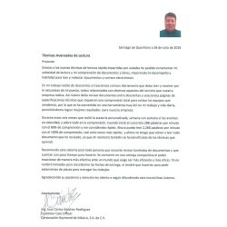 Ing. Juan Carlos S. R. Customer Care Officer