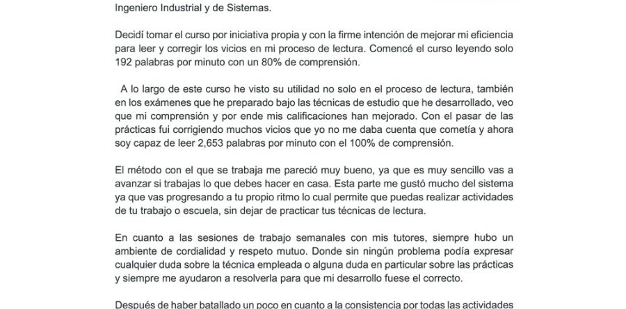 Daniel A. V. Ingeniero Industrial y de Sistemas