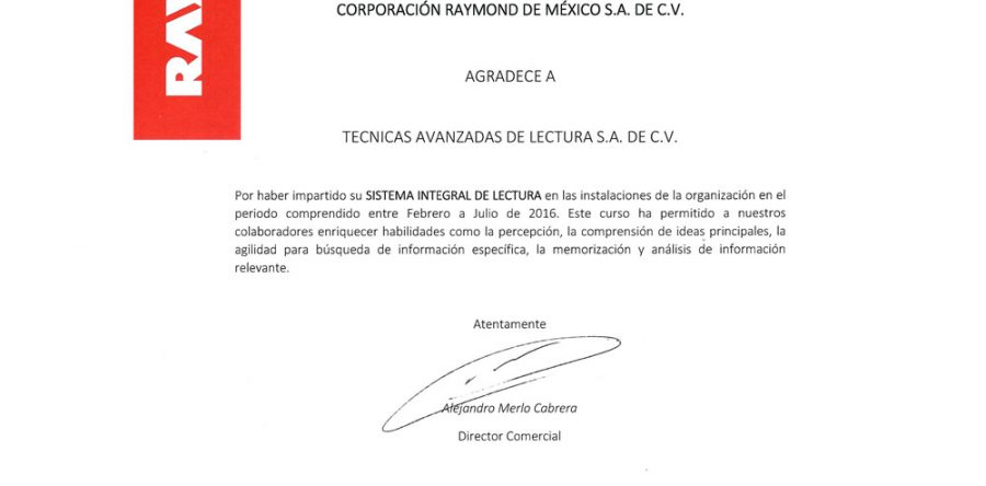 Corporación Raymond de México S.A. de C.V.