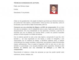 Pablo Joel G. L. Estudiante de 3ro de primaria