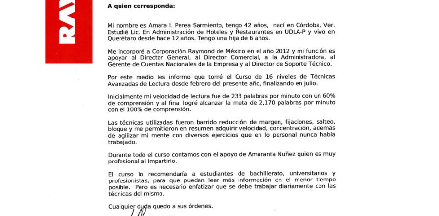 Amara I. P. S. Lic. en Administración de Hoteles y Restaurantes
