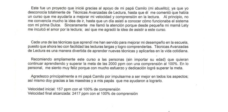 Ariadna Camila M. G. – Estudiante de Bachillerato