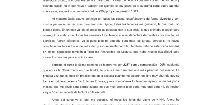 María José Parra Torres – Estudiante de Secundaria