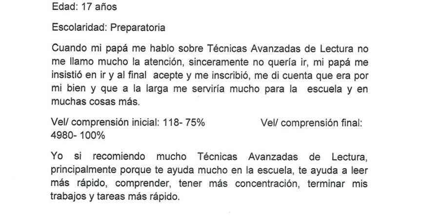 Ma. Fernanda Rodríguez P. – Estudiante de Preparatoria