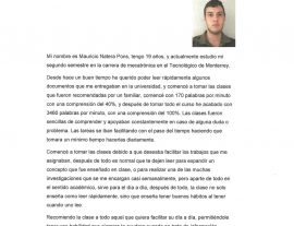 Mauricio Natera Pons – Estudiante Mecatrónica Tec de Monterrey