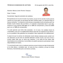 Marcos Javier Romero V. – Estudiante de Medicina