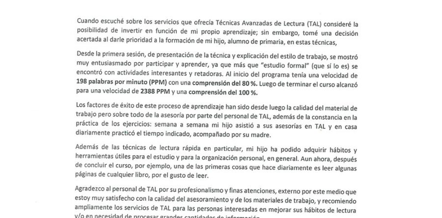 Karlo Alejandro C. M. – Alumno de Primaria